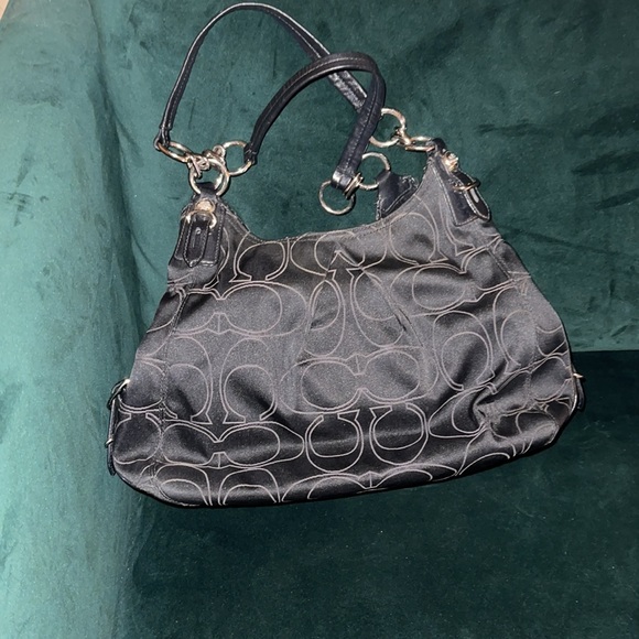 COACH Signature Black Hobo Bag - Picture 2 of 6